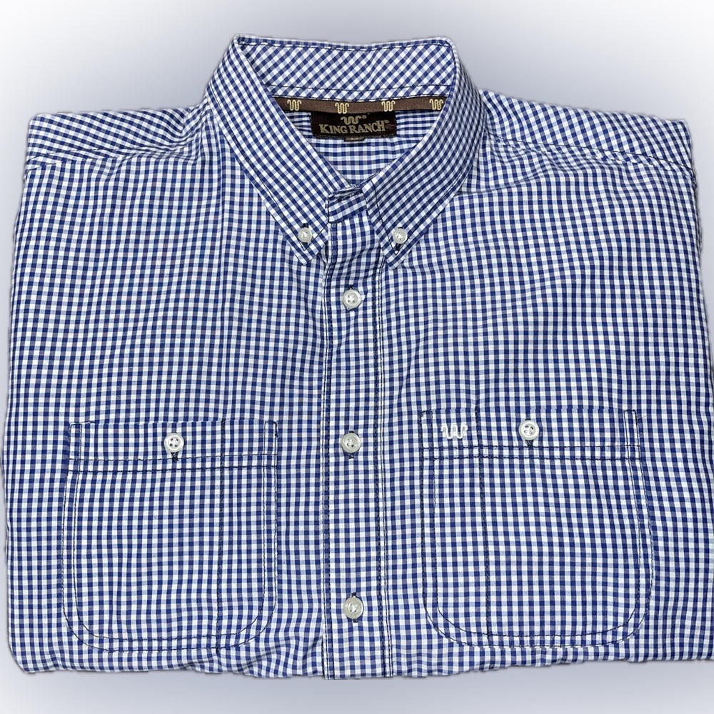 Mens KING RANCH button down shirt size M